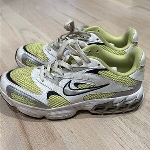 Nike White and Yellow Sneakers